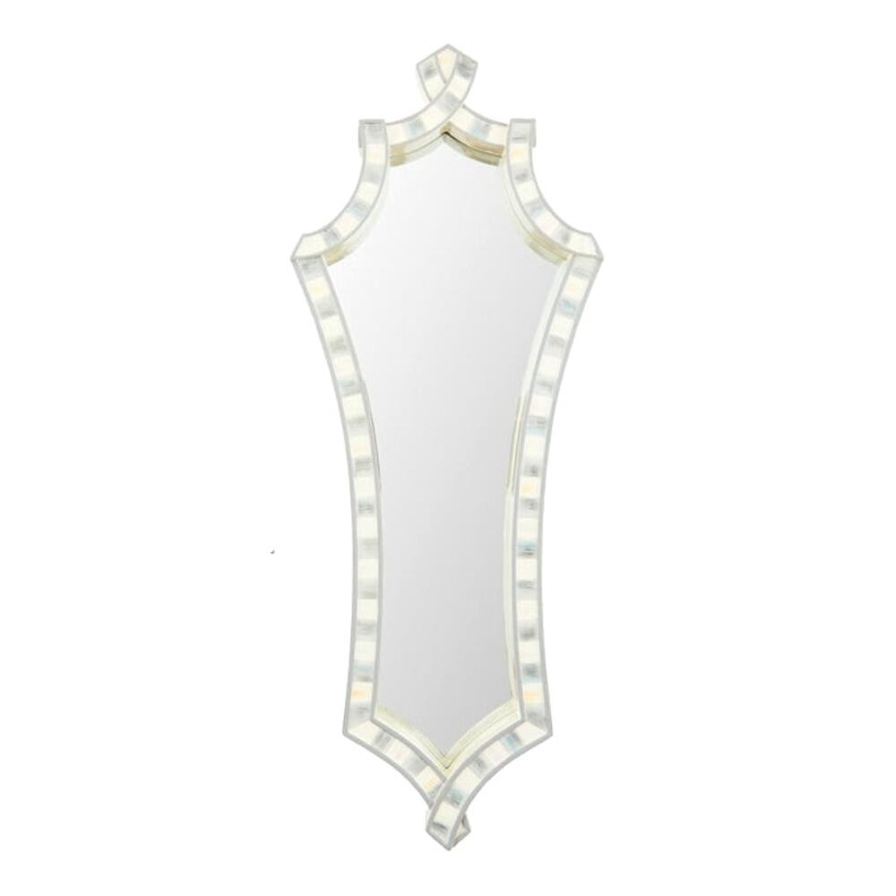 Brand New Mackenzie-Childs Sterling Check Wall Mirror 20x8